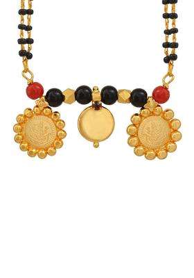 Gold-Plated Temple Necklace with CZ Stone for Women | Traditional Temple Jewellery for Wedding & Festive Wear | Gift for Her