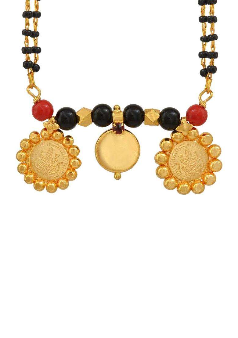 Gold-Plated Temple Necklace with CZ Stone for Women | Traditional Temple Jewellery for Wedding & Festive Wear | Gift for Her - Indya