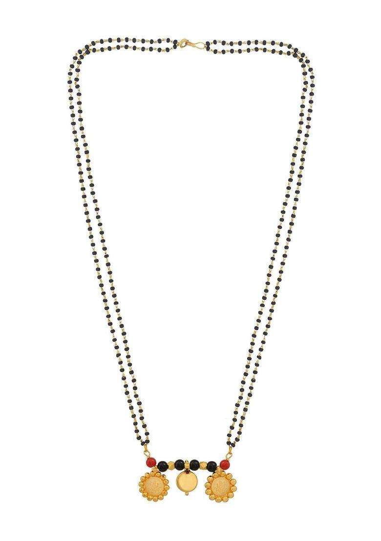 Gold-Plated Temple Necklace with CZ Stone for Women | Traditional Temple Jewellery for Wedding & Festive Wear | Gift for Her - Indya