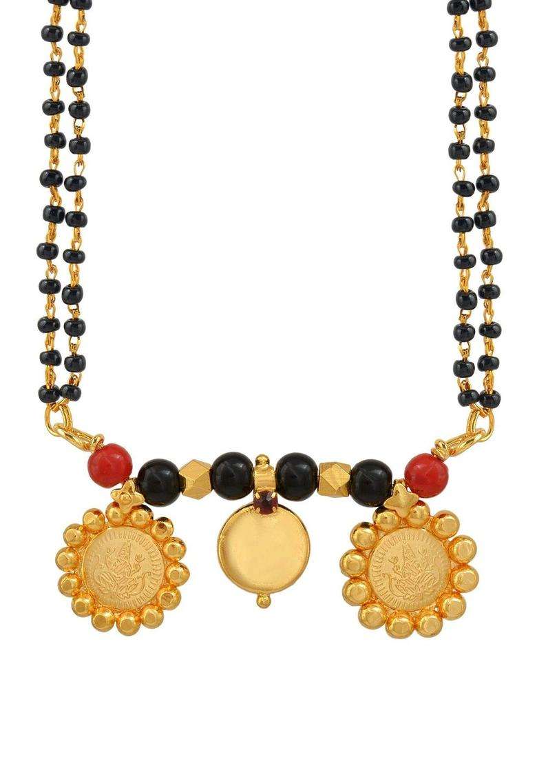 Gold-Plated Temple Necklace with CZ Stone for Women | Traditional Temple Jewellery for Wedding & Festive Wear | Gift for Her - Indya