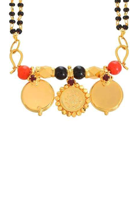 Gold-Plated Temple Necklace with CZ Stone for Women | Traditional Temple Jewellery for Wedding & Festive Wear | Gift for Her