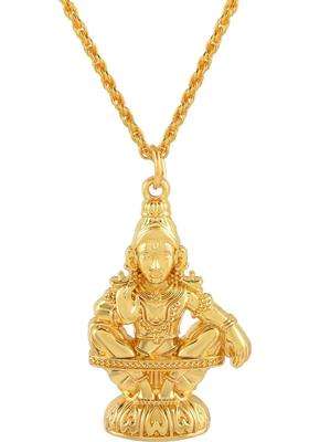 Gold-Plated Temple Necklace for Men & Women | Traditional Temple Jewellery for Wedding & Festive Wear | Festive Gift