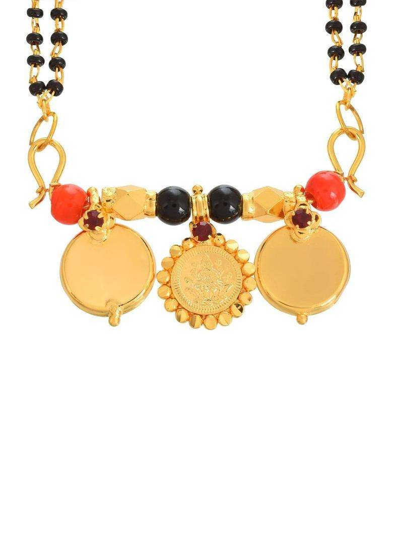Gold-Plated Temple Necklace with CZ Stone for Women | Traditional Temple Jewellery for Wedding & Festive Wear | Gift for Her - Indya