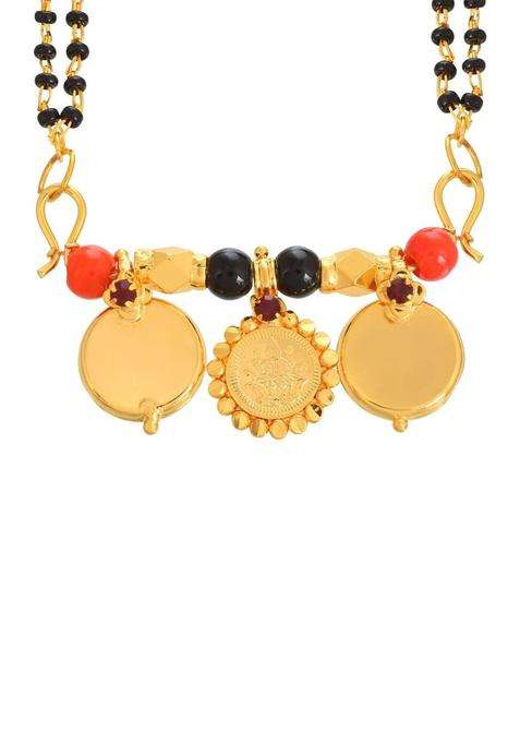 Gold-Plated Temple Necklace with CZ Stone for Women | Traditional Temple Jewellery for Wedding & Festive Wear | Gift for Her