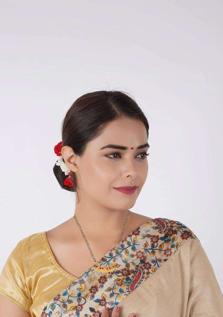 Temple Necklace with CZ Stone for Women | Traditional Temple Jewellery for Wedding & Festive Wear | Gift for Her - Indya