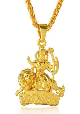 Gold-Plated Temple Necklace for Men & Women | Traditional Temple Jewellery for Wedding & Festive Wear | Festive Gift