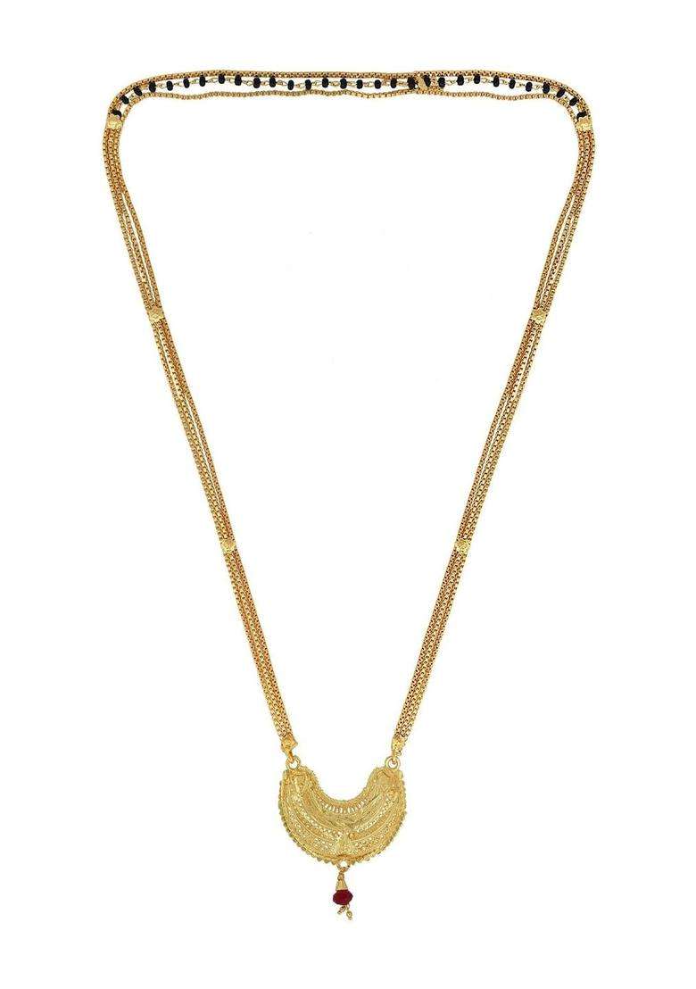 Gold-Plated Temple Necklace for Women | Traditional Temple Jewellery for Wedding & Festive Wear | Gift for Her - Indya