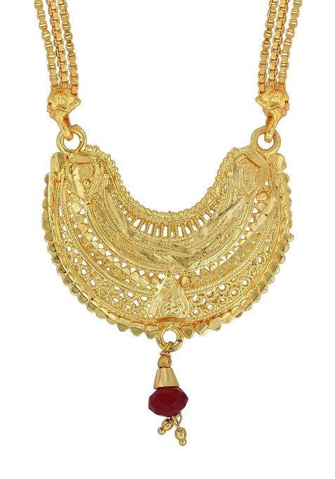 Gold-Plated Temple Necklace for Women | Traditional Temple Jewellery for Wedding & Festive Wear | Gift for Her