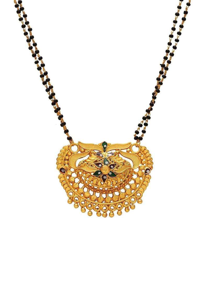 Gold-Plated Temple Necklace for Women | Traditional Temple Jewellery for Wedding & Festive Wear | Gift for Her - Indya
