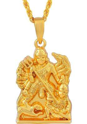 Gold-Plated Temple Necklace for Men & Women | Traditional Temple Jewellery for Wedding & Festive Wear | Festive Gift