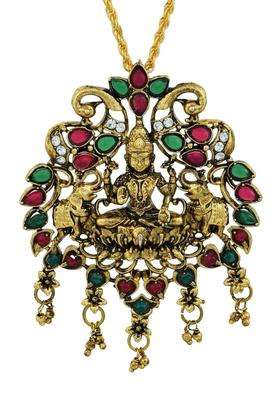 Gold-Plated Antique Necklace for Men | Traditional Temple Jewellery for Wedding & Festive Wear | Gift for Him