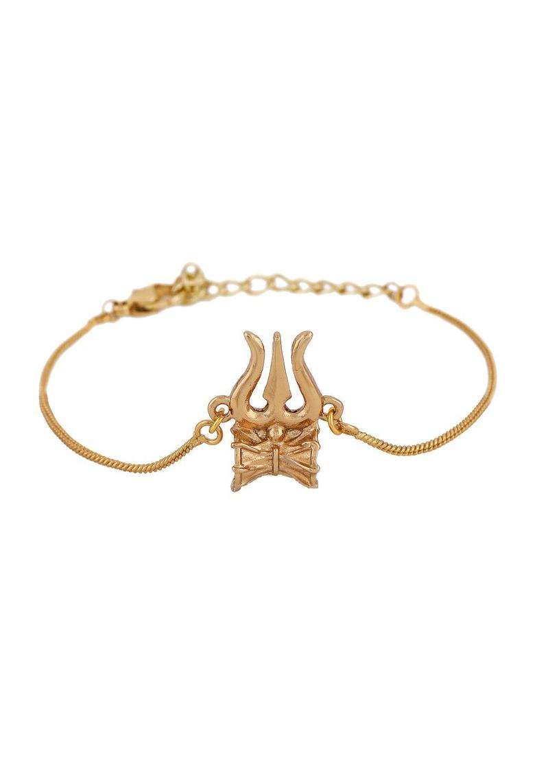 Temple Gold-Plated Charm Bracelet for Women | Stylish Party & Everyday Wear | Gift for Her - Indya