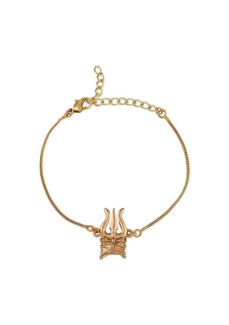 Temple Gold-Plated Charm Bracelet for Women | Stylish Party & Everyday Wear | Gift for Her - Indya