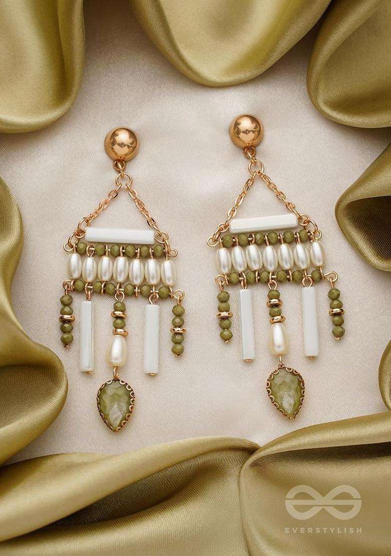 Gold-Plated Geometric Drop Earrings for Women | Stylish Party & Everyday Wear | Gift for Her - Indya