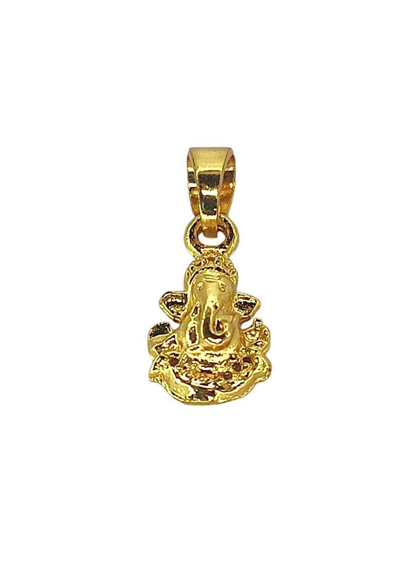 Gold-Plated Contemporary Pendants for Men | Stylish Party & Everyday Wear | Gift for Him - Indya