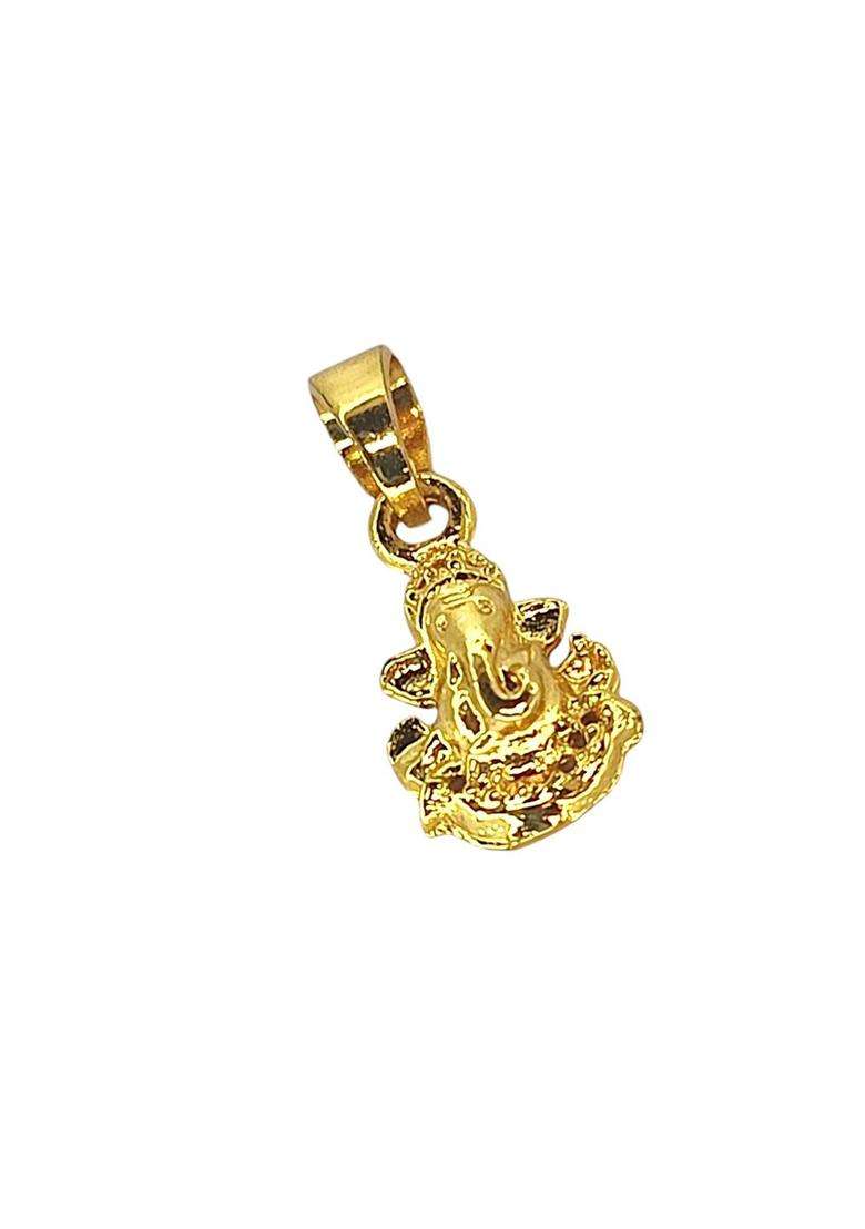 Gold-Plated Contemporary Pendants for Men | Stylish Party & Everyday Wear | Gift for Him - Indya