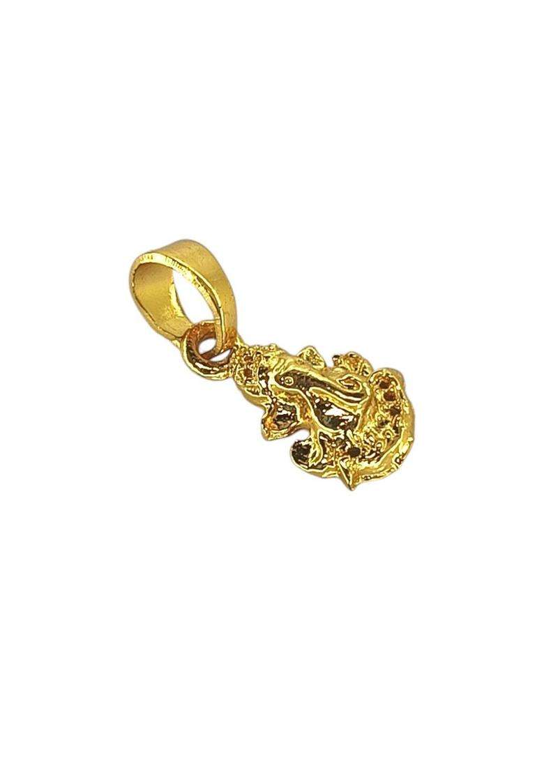 Gold-Plated Contemporary Pendants for Men | Stylish Party & Everyday Wear | Gift for Him - Indya