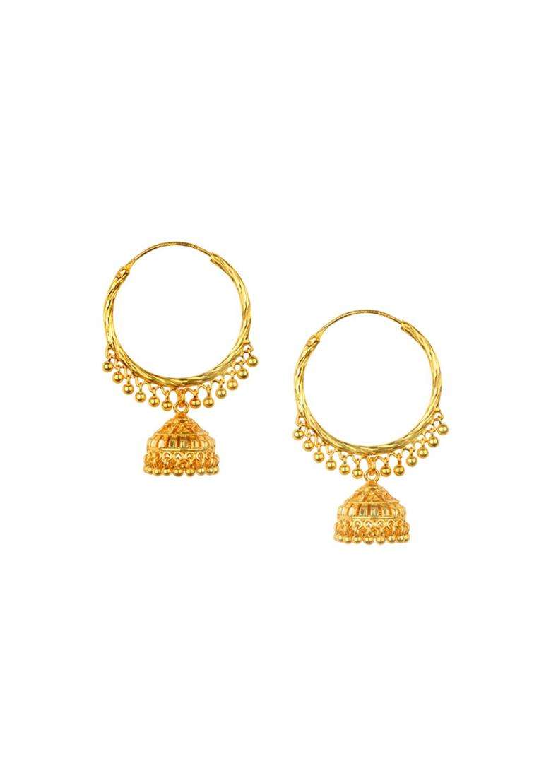 1gm Gold & Micron-Plated Cubic Zirconia-Studded & Beaded Jewellery Set for Women | Traditional Temple Jewellery for Wedding & Festive Wear | Gift for Her - Indya