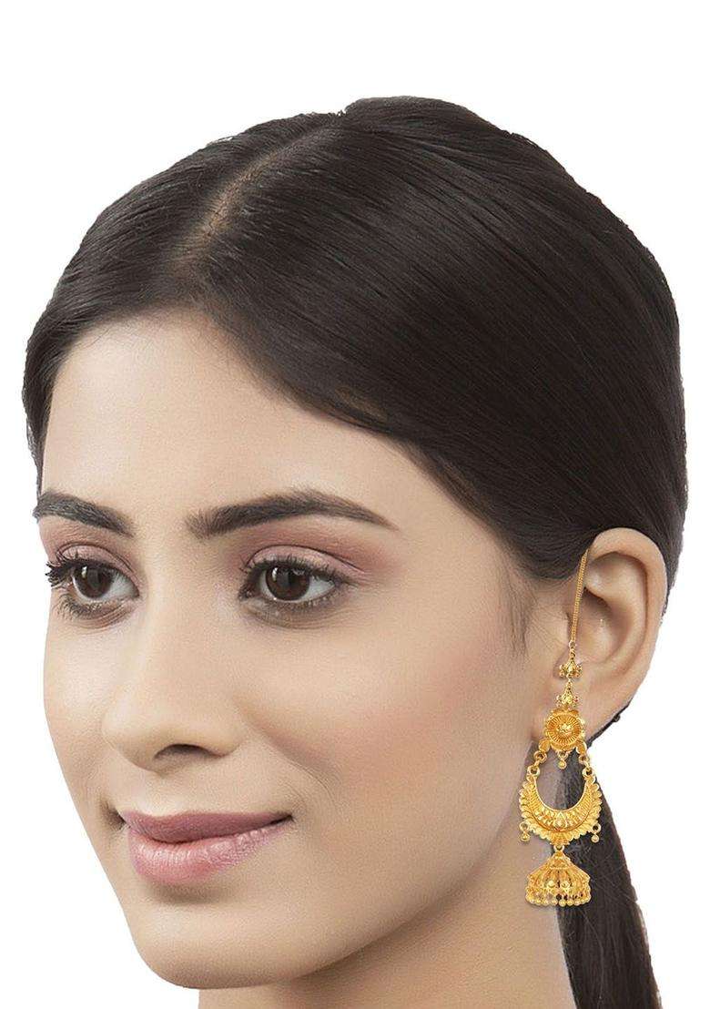 1gm Gold-Plated Cubic Zirconia-Studded & Beaded Jewellery Set for Women | Traditional Temple Jewellery for Wedding & Festive Wear | Gift for Her - Indya