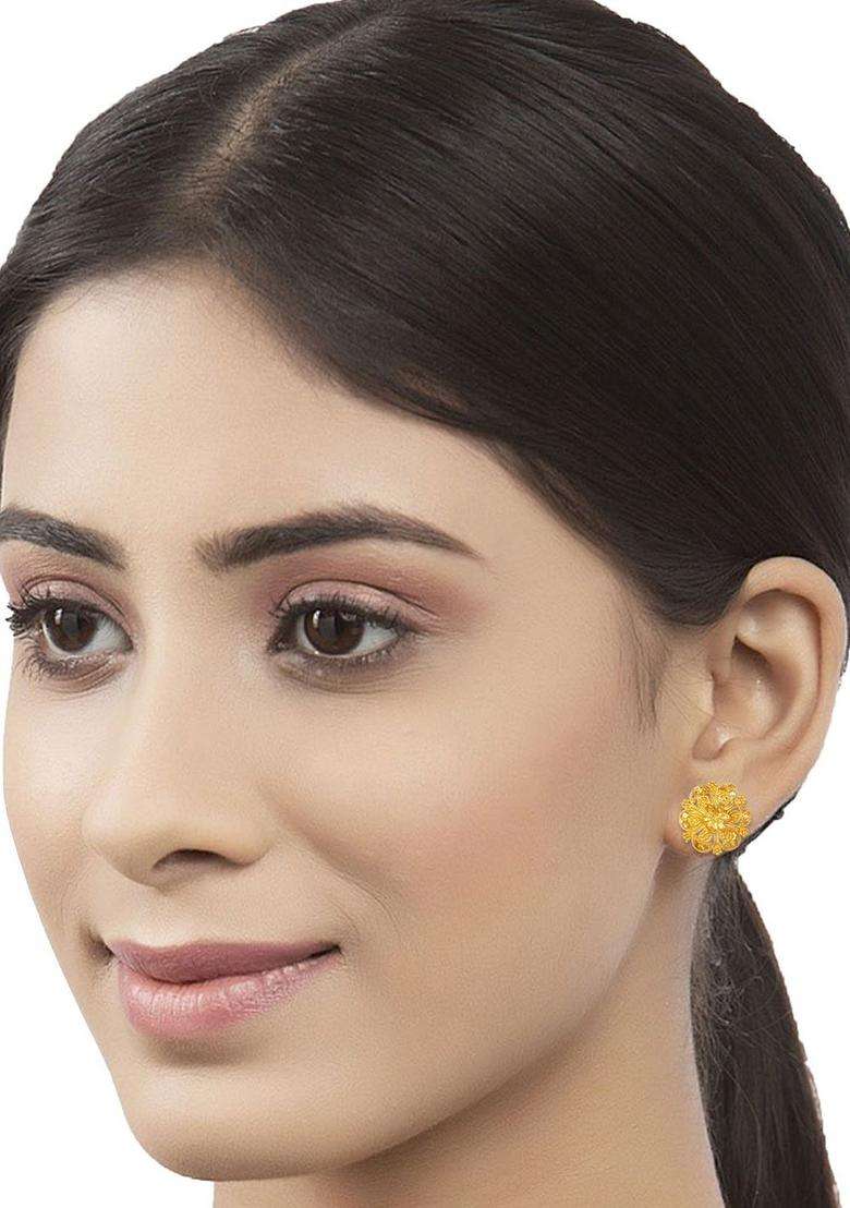 1gm Gold & Micron-Plated Cubic Zirconia-Studded & Beaded Jewellery Set for Women | Traditional Temple Jewellery for Wedding & Festive Wear | Gift for Her - Indya