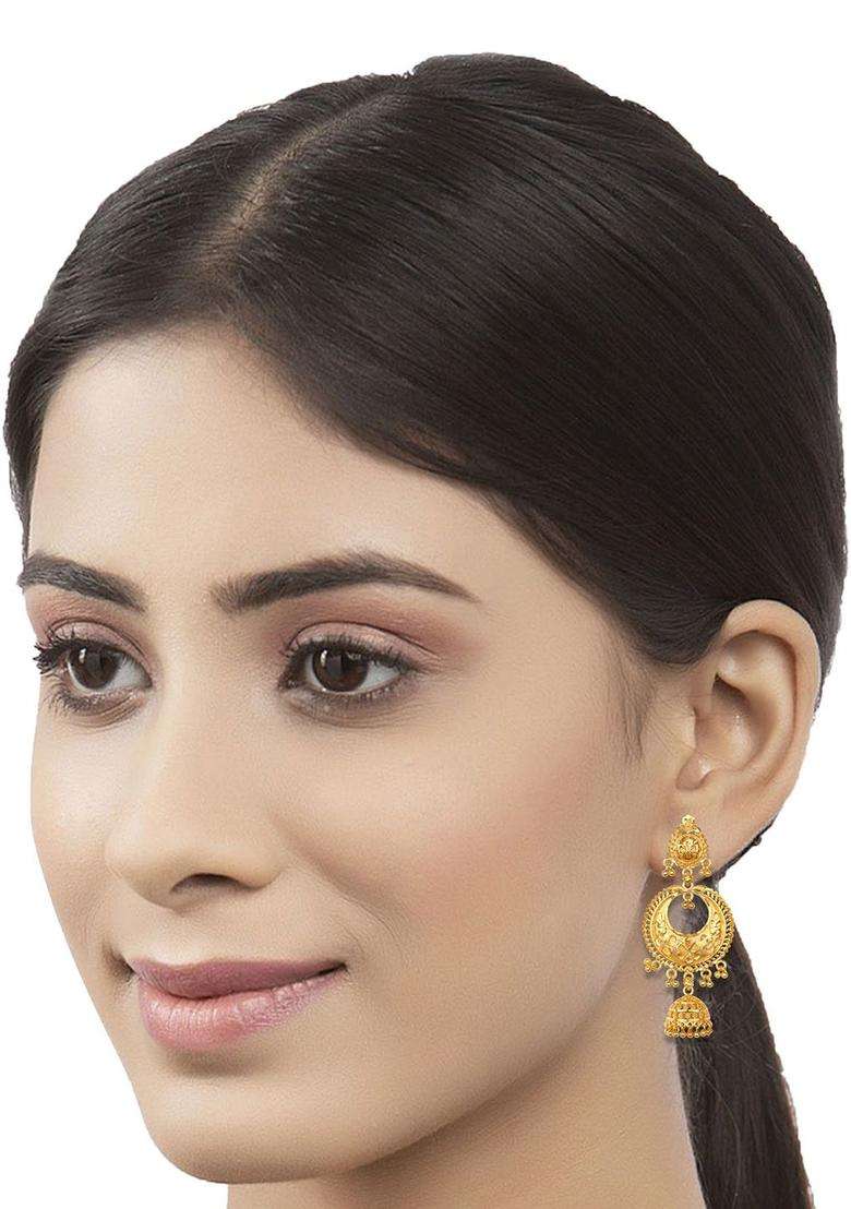 Gold-Plated Cubic Zirconia -Studded & Beaded Jewellery Set for Women | Traditional Temple Jewellery for Wedding & Festive Wear | Gift for Her - Indya