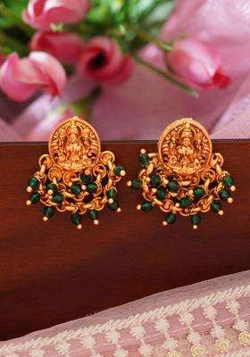 Gold-Plated Classic Jhumkas Earrings for Women | Traditional Temple Jewellery for Wedding & Festive Wear | Gift for Her