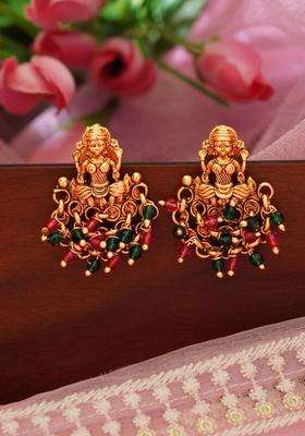 Gold-Plated Classic Jhumkas Earrings for Women | Traditional Temple Jewellery for Wedding & Festive Wear | Gift for Her