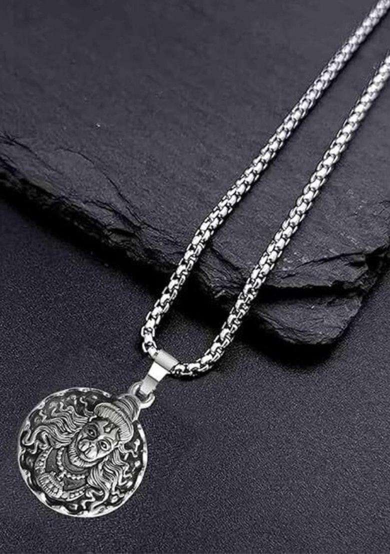 Circular Pendants with Chains for Men & Women | Stylish Party & Everyday Wear | Festive Gift - Indya