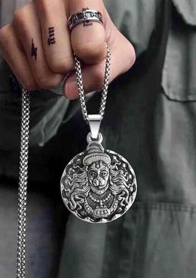 Circular Pendants with Chains for Men & Women | Stylish Party & Everyday Wear | Festive Gift - Indya
