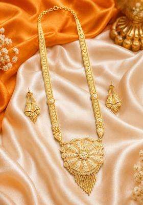 Gold-Plated Temple Necklace for Women | Traditional Temple Jewellery for Wedding & Festive Wear | Gift for Her
