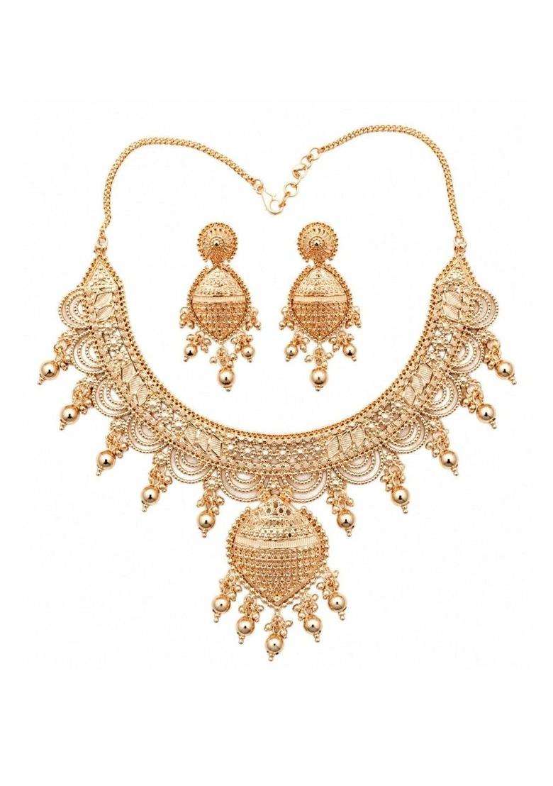 Temple Necklace for Women | Traditional Temple Jewellery for Wedding & Festive Wear | Gift for Her - Indya