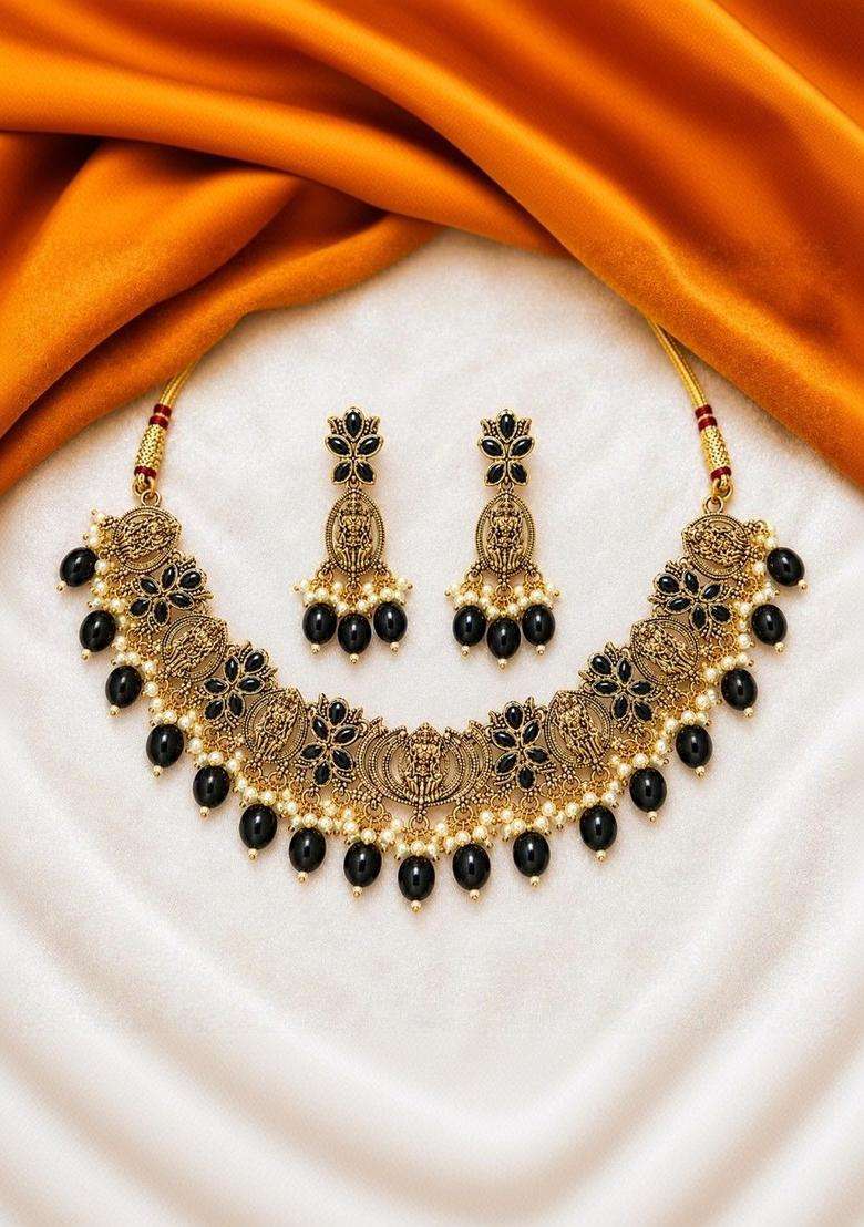 Temple Necklace for Women | Traditional Temple Jewellery for Wedding & Festive Wear | Gift for Her - Indya