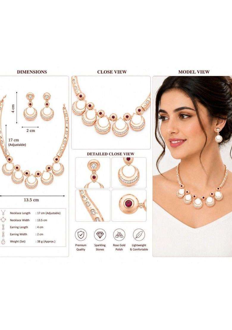 Temple Necklace for Women | Traditional Temple Jewellery for Wedding & Festive Wear | Gift for Her - Indya