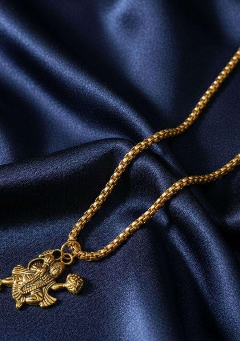 Quirky Pendants with Chains for Men & Women | Traditional Temple Jewellery for Wedding & Festive Wear | Festive Gift - Indya