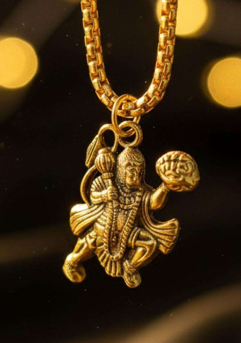 Quirky Pendants with Chains for Men & Women | Traditional Temple Jewellery for Wedding & Festive Wear | Festive Gift - Indya