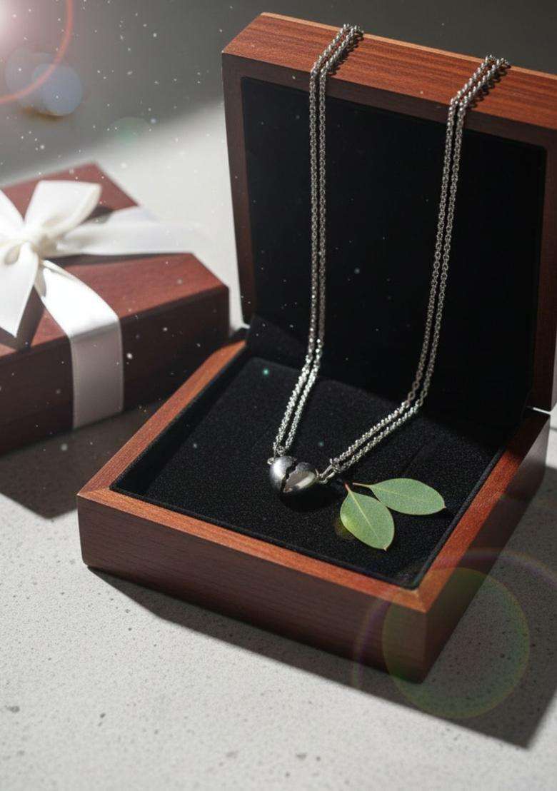 Heart Shaped Pendants with Chains for Men & Women | Stylish Party & Everyday Wear | Festive Gift - Indya
