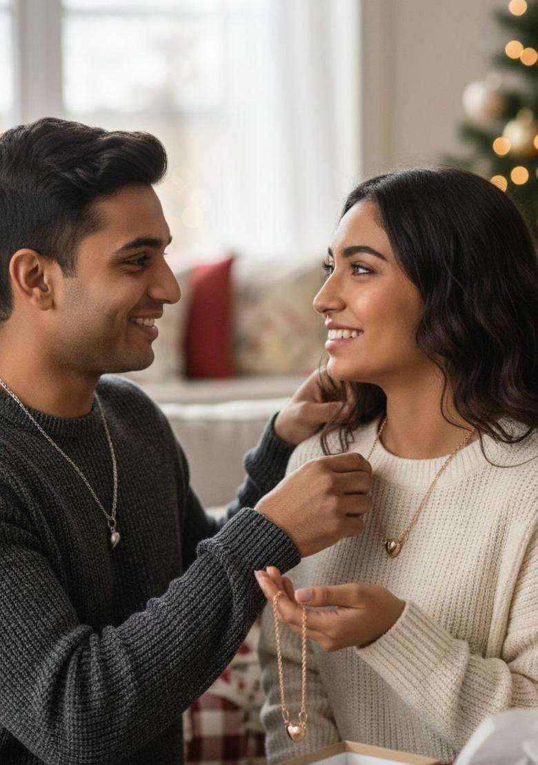 Heart Shaped Pendants with Chains for Men & Women | Stylish Party & Everyday Wear | Festive Gift - Indya