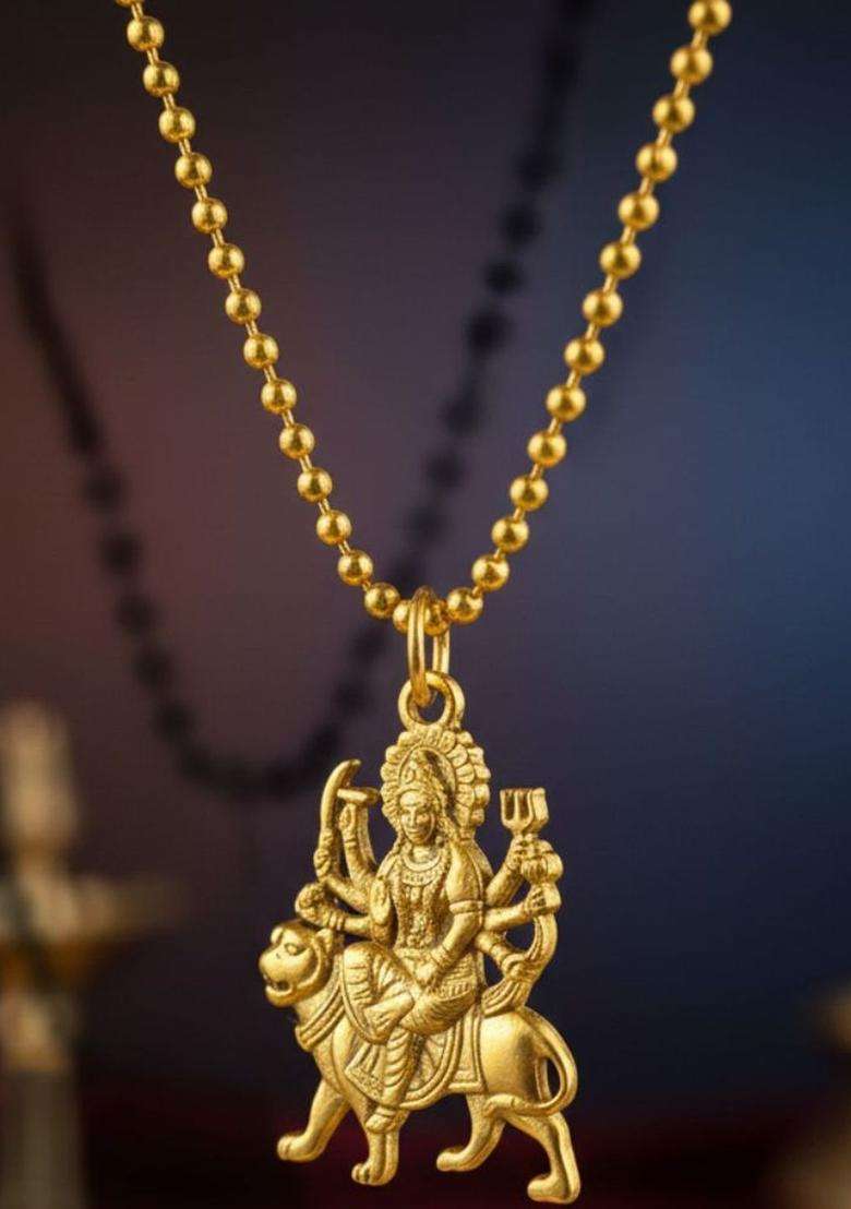 Quirky Pendants with Chains for Men & Women | Traditional Temple Jewellery for Wedding & Festive Wear | Festive Gift - Indya
