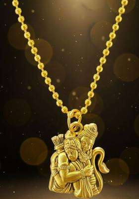 Contemporary Pendants with Chains for Men & Women | Traditional Temple Jewellery for Wedding & Festive Wear | Festive Gift