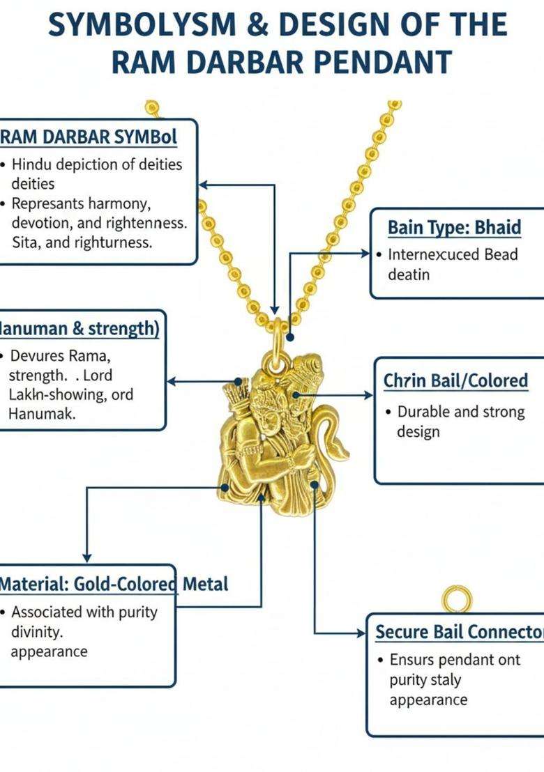 Contemporary Pendants with Chains for Men & Women | Traditional Temple Jewellery for Wedding & Festive Wear | Festive Gift - Indya