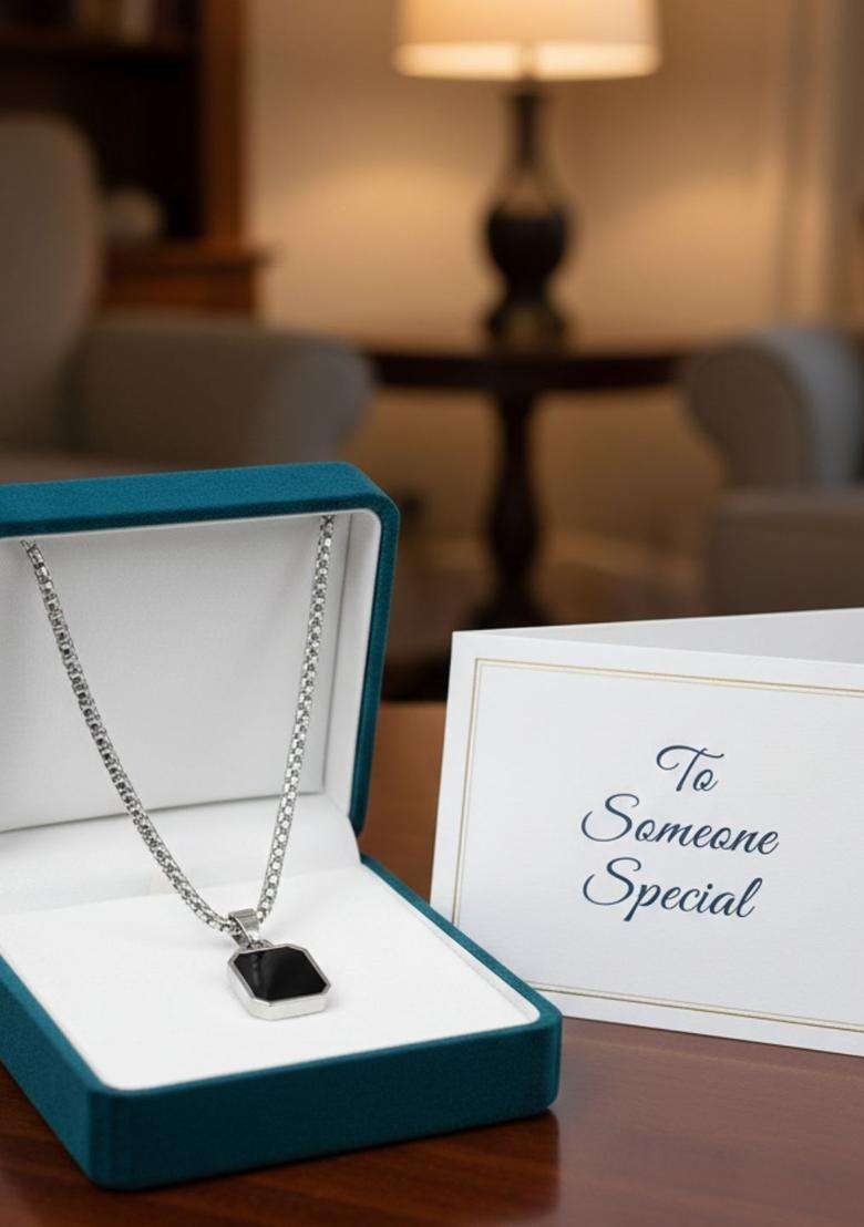Geometric Pendants with Chains for Men & Women | Stylish Party & Everyday Wear | Festive Gift - Indya