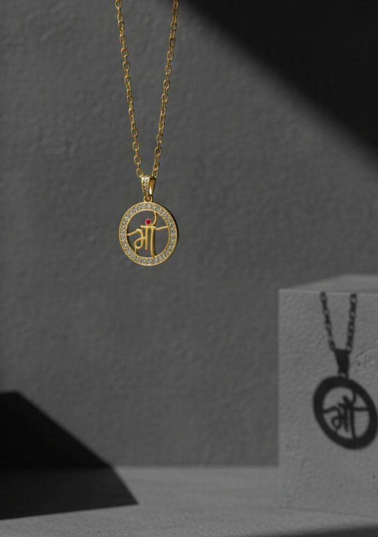 Circular Pendants with Chains for Men & Women | Traditional Temple Jewellery for Wedding & Festive Wear | Festive Gift - Indya