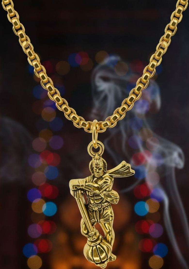 Quirky Pendants with Chains for Men & Women | Traditional Temple Jewellery for Wedding & Festive Wear | Festive Gift - Indya