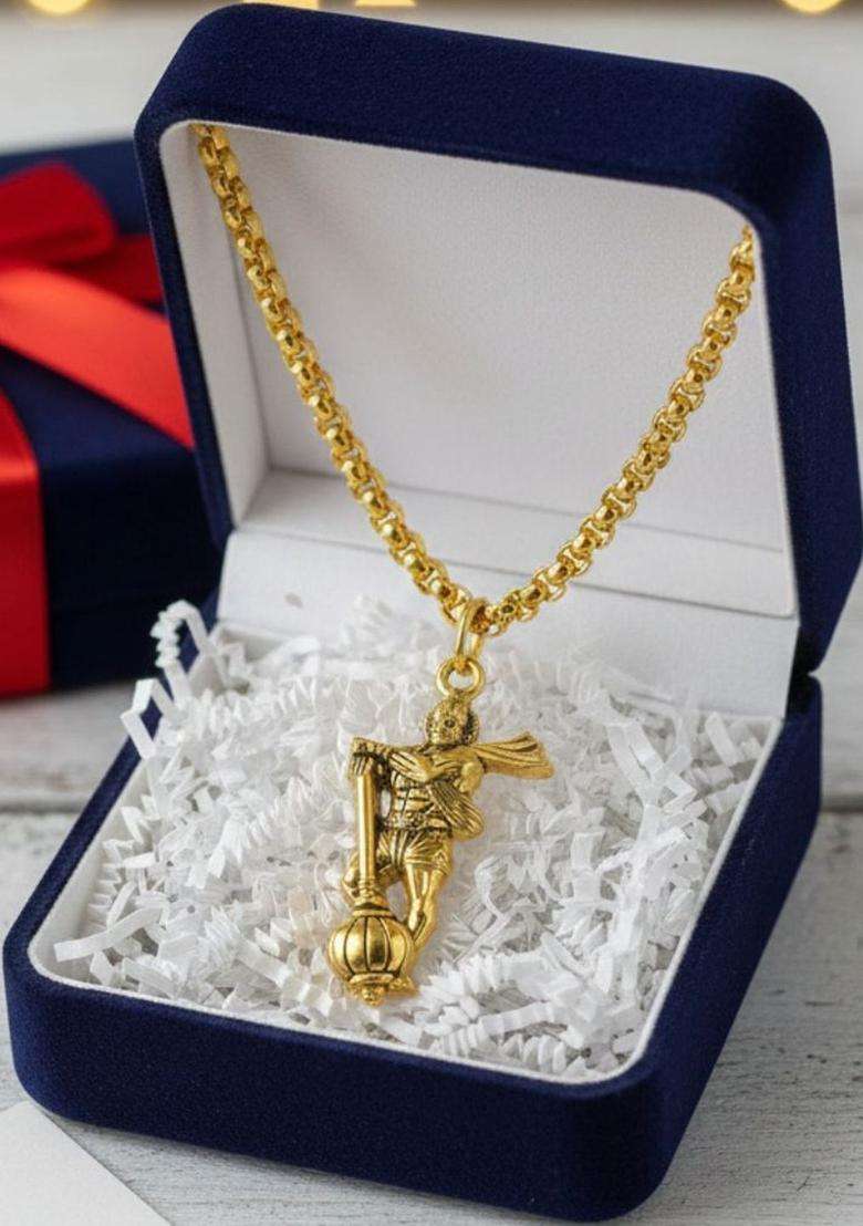 Quirky Pendants with Chains for Men & Women | Traditional Temple Jewellery for Wedding & Festive Wear | Festive Gift - Indya