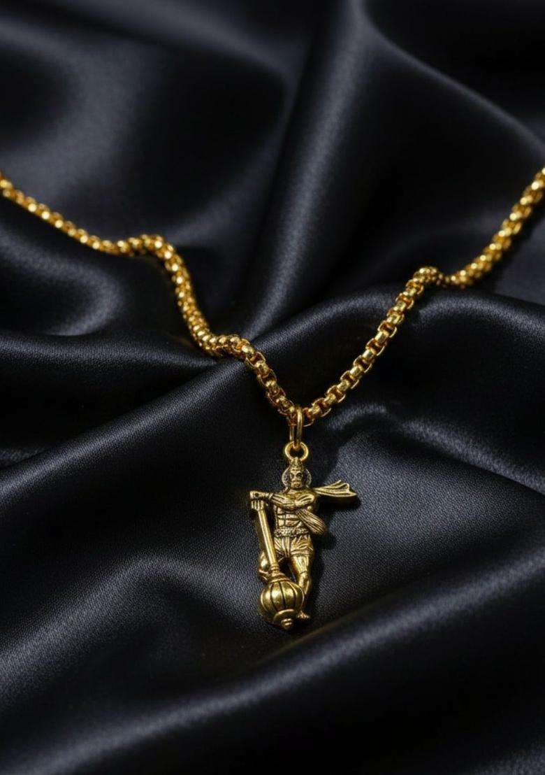 Quirky Pendants with Chains for Men & Women | Traditional Temple Jewellery for Wedding & Festive Wear | Festive Gift - Indya