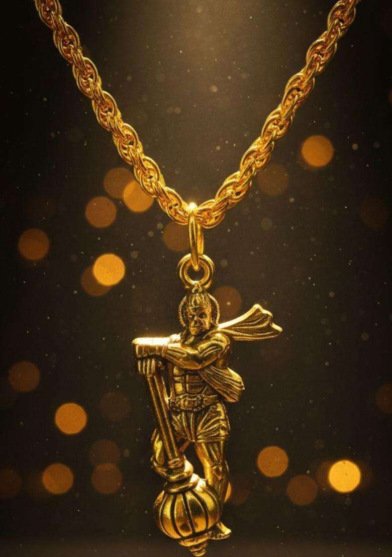 Quirky Pendants with Chains for Men & Women | Traditional Temple Jewellery for Wedding & Festive Wear | Festive Gift - Indya