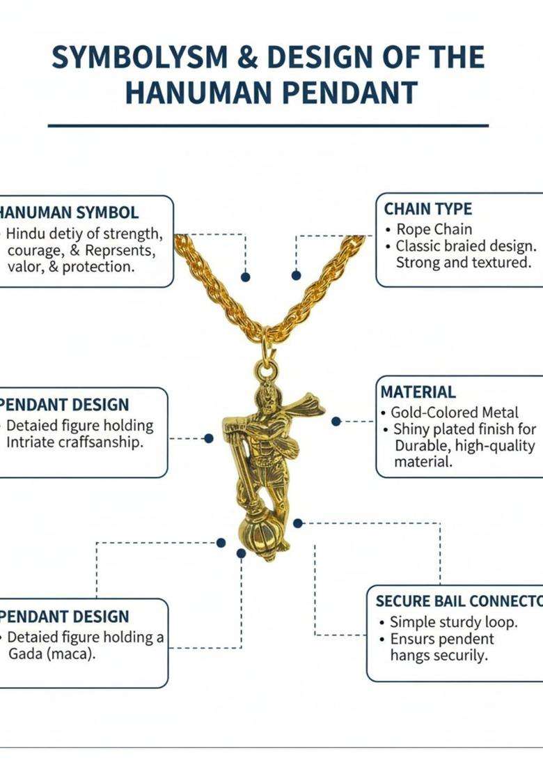 Quirky Pendants with Chains for Men & Women | Traditional Temple Jewellery for Wedding & Festive Wear | Festive Gift - Indya