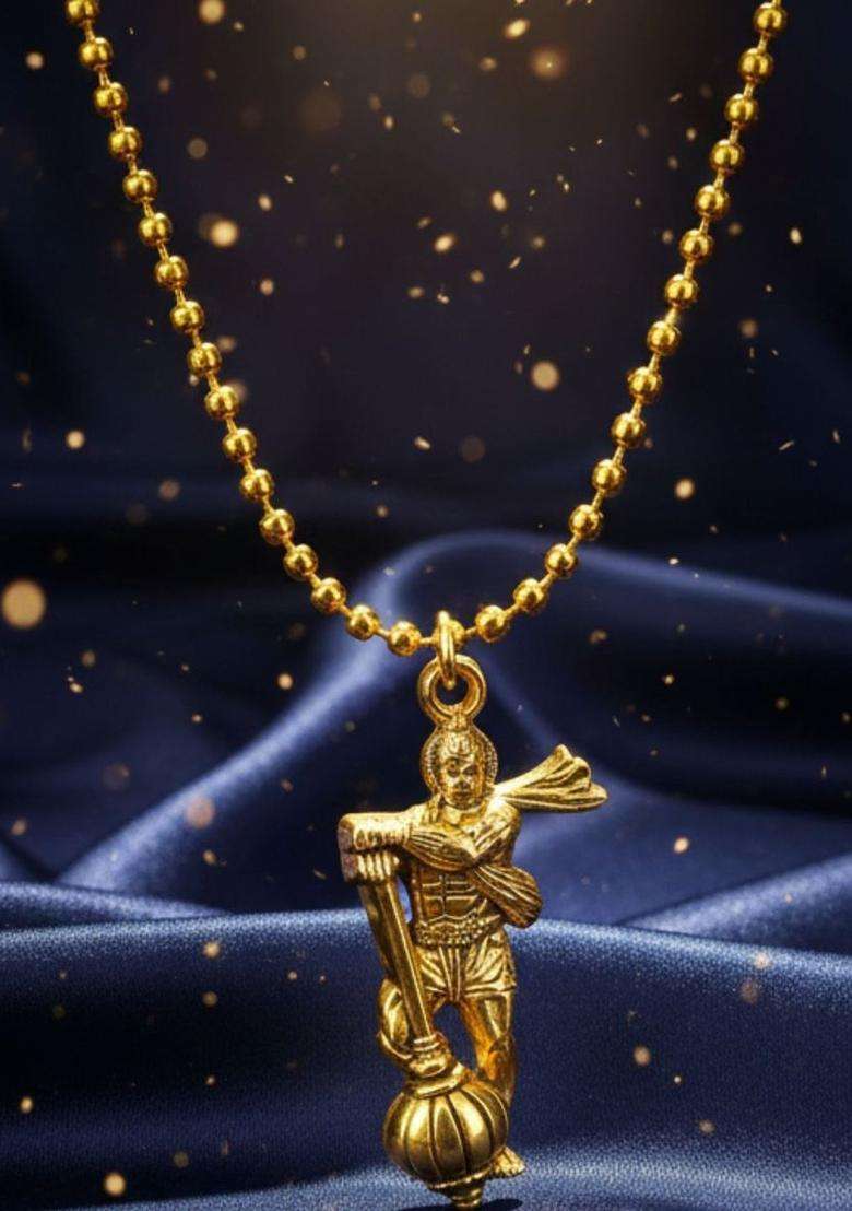Geometric Pendants with Chains for Men & Women | Traditional Temple Jewellery for Wedding & Festive Wear | Festive Gift - Indya