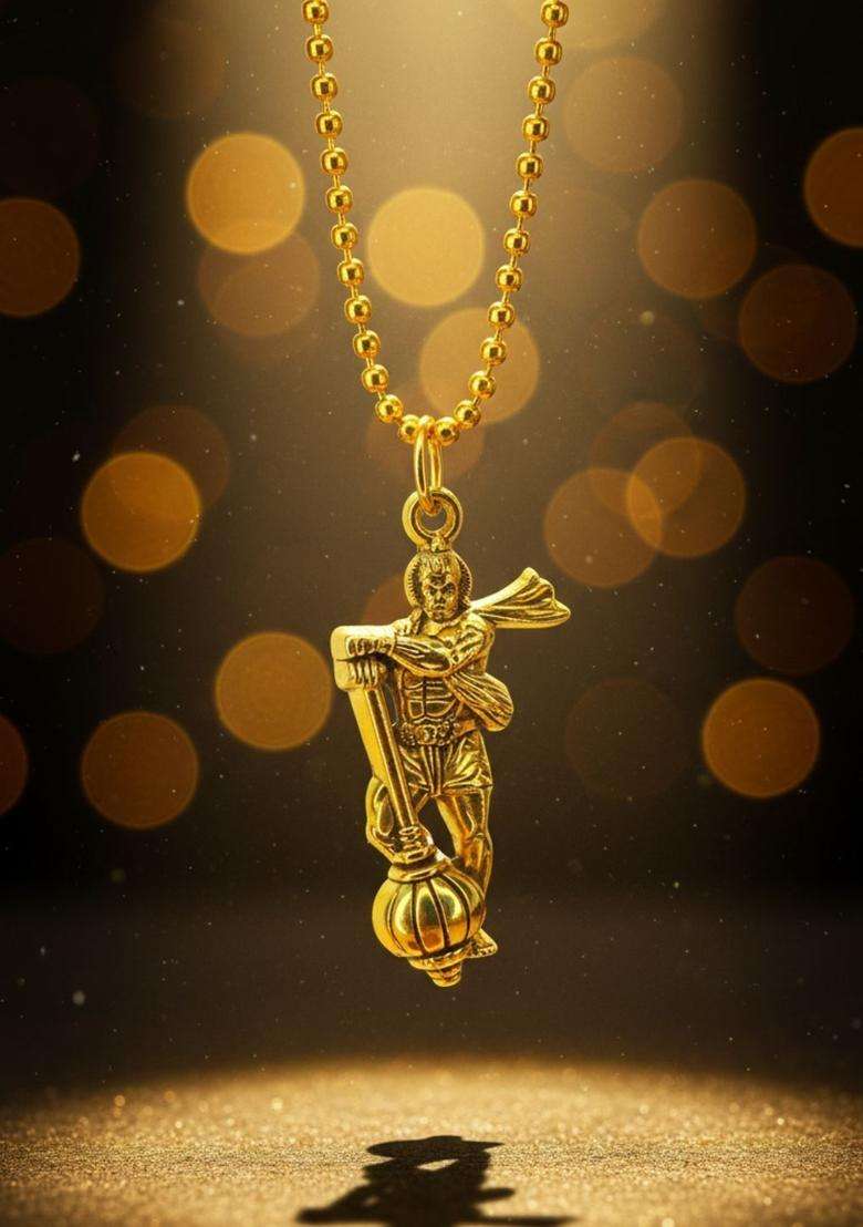 Geometric Pendants with Chains for Men & Women | Traditional Temple Jewellery for Wedding & Festive Wear | Festive Gift - Indya