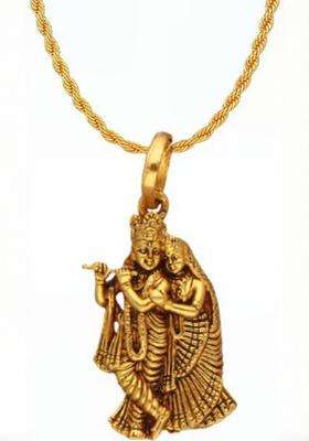 Quirky Temple Pendant with Chain for Men & Women | Traditional Temple Jewellery for Wedding & Festive Wear | Festive Gift